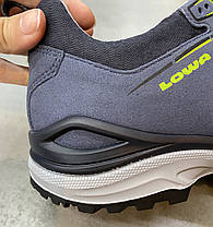 Кросівки жіночі трекінгові Lowa Innox Evo Gtx Lo, 43.5 р, колір Steel blue/lime (синій/жовтий), легкі трекінгові черевики, фото 3