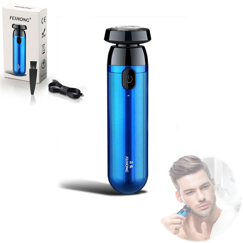 Компактна електробритва Feihong FH015 з акумулятором і зарядкою Micro-USB