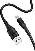 Интерфейсный кабель USB-microUSB 1m XO NB157 Black