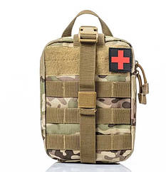 Підсумок аптечки медичної Molle TacMed без наповнення, кріплення МОЛЛЕ, мультикам