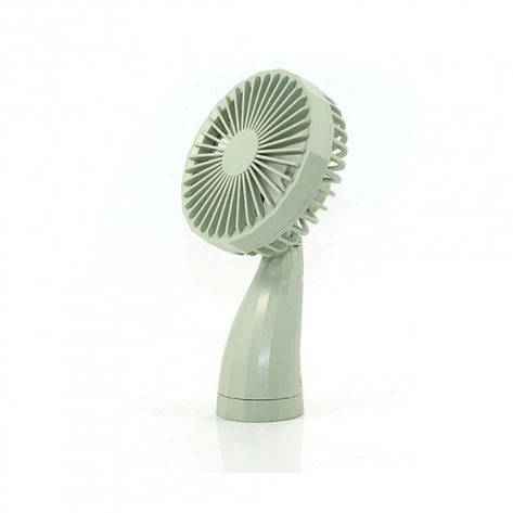 Ручний побутовий портативний вентилятор Mini Fan 6601 на акумуляторі з ручкою мінівентилятор оливковий, фото 1