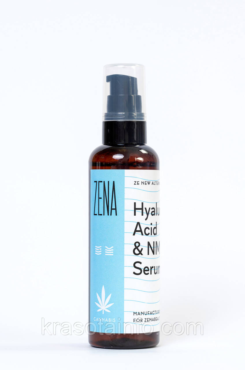 Сыворотка с гиалуроновой кислотой и экстрактом каннабиса ZENA Hyaluronic Acid and NMF serum 100 мл