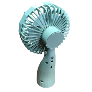 Ручний побутовий портативний вентилятор Mini Fan 6601 на акумуляторі з ручкою мінівентилятор ментоловий, фото 3