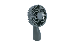 Ручний побутовий портативний вентилятор Mini Fan 6601 на акумуляторі з ручкою мінівентилятор сірий, фото 4