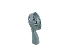 Ручний побутовий портативний вентилятор Mini Fan 6601 на акумуляторі з ручкою мінівентилятор сірий, фото 3