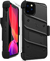 Противоударный чехол Zizo Bolt Series Black с клипсой для iPhone 11 Pro Max