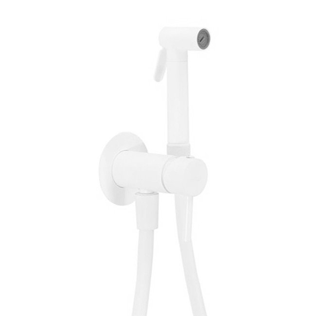 Змішувач для гігієнічного душу PAFFONI Tweet Round Mix прихованого монтажу білий латунь ZDUP110BO, фото 1