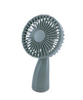 Ручной бытовой портативный вентилятор Mini Fan 6601 на аккумуляторе с ручкой мини вентилятор серый