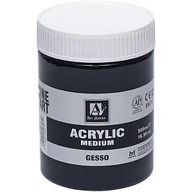 Грунт художній акриловий Acrylic Medium 500 g чорний