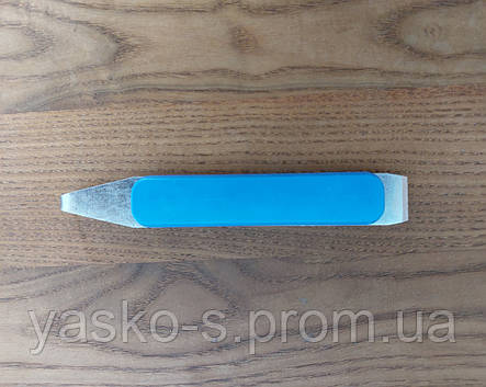 Стамеска пасічника коротка з синьою ручкою., фото 2