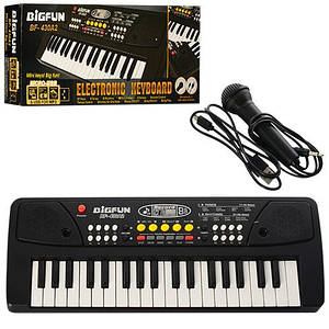 Синтезатор BF-430A2 (36 шт.) 37 клавіш,мікрофон, USBшнур,mp3, запис, Demo, на бат, у кор-ку,43-17-6 см