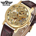 Жіночий наручний годинник Winner Gold Brown, фото 10