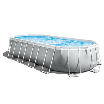 Каркасний басейн Intex 503x274 x122sм Овальний басейн ЛЕСТНИЦЯ, ТЕНТ, ПІДСТІЛКА