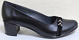 Туфлі жіночі шкіряні 36 розміру на середньому підборі від виробника модель КС153КР, фото 2