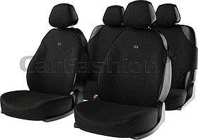 Комплект чохлів-майок на сидіння CarFashion, модель BINGO, Чорний