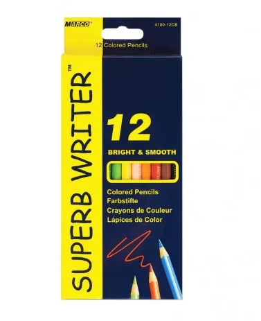 Олівці кольорові Marco Superb Writer 12 кольорів (4100-12CB)
