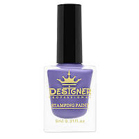 Лак (краска) для стемпінгу 9 мл. Дизайнер/Професіонал, Stamping Paint No10 Світло синій