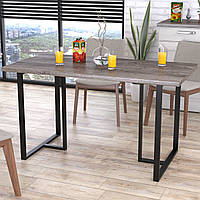 Сучасний стіл обідній прямокутний лофт Тетра Loft Design Дуб Палена