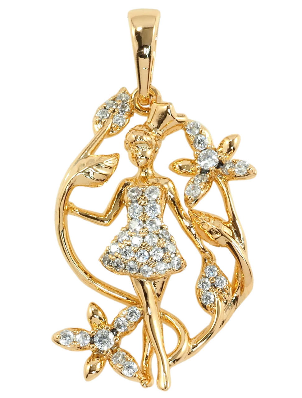 Кулон Xuping Позолота 18K "Лісова німфа" для ланцюжка до 5мм
