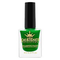 Лак (краска) для стемпінгу 9 мл. Дизайнер/Професіонал, Stamping Paint No13 Зелений