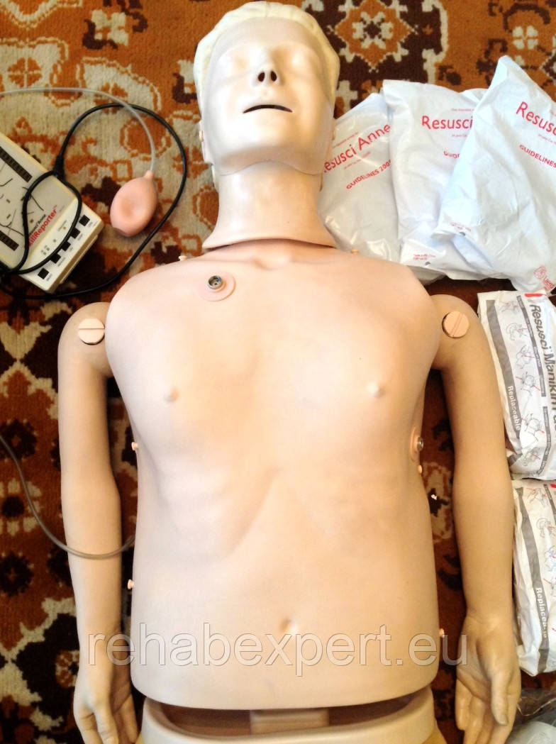 Б/У Манекен симулятор пацієнта Laerdal Resusci Anne SkillReporter + Microsim (Used)