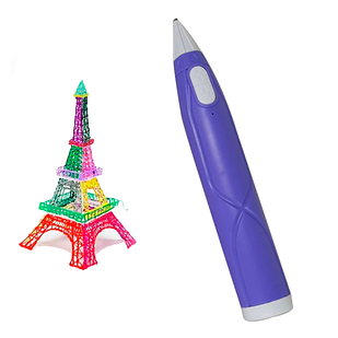 3D-ручка для малювання 3D pen 6-1 Фіолетова