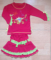 Дитячий костюм для дівчинки кофта та спідниця