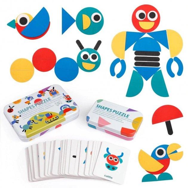 Гра головоломка "Звірята" OLOEY для розвитку творчого мислення, фото 1