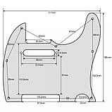 Пікгард для електрогітари Fender Telecaster TL China золотистий ПЕРЛАМОТОВИЙ Gold, фото 2