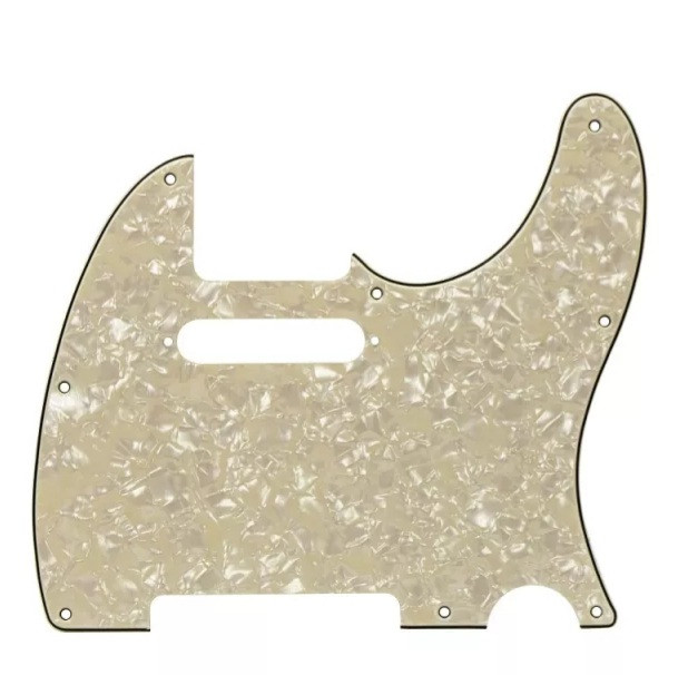 Пікгард для електрогітари Fender Telecaster TL China золотистий ПЕРЛАМОТОВИЙ світлий, фото 1