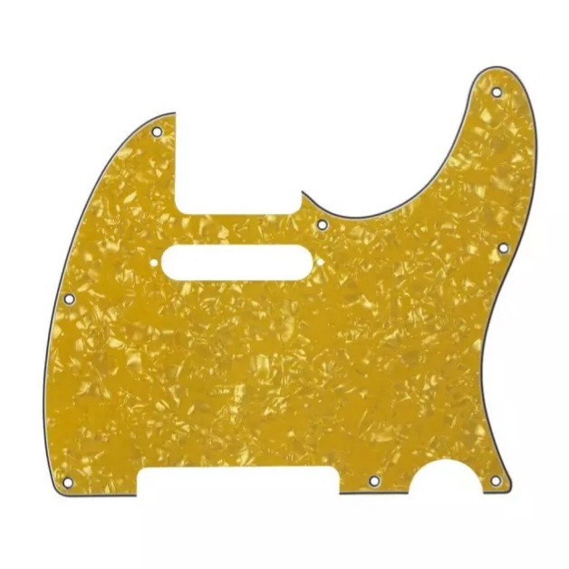 Пікгард для електрогітари Fender Telecaster TL China золотистий ПЕРЛАМОТОВИЙ Gold, фото 1