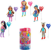 Лялька Барбі Кольорове перетворення Party Вечірка Челсі Barbie Chelsea Color Reveal Mattel GTT26