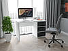 Стіл комп'ютерний письмовий для дому з вбудованою тумбою з ДСП FT-224, фото 6