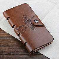 Мужской кошелек Baellerry Genuine Leather / Кошелек портмоне (19х10 см)