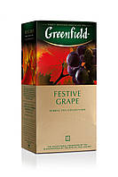 Чай Гринфилд травяной с виноградом Festive Grape 25 пакетиков