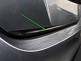 Захисно-декоративна накладка на кришку багажника Nissan Leaf II (ZE1) 2017+ /чорн.нерж.сталь/, фото 6