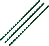 Пластиковая пружина для переплета, А4, 100 шт. 6 мм, Зелёный