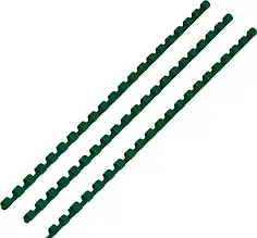 Пластикова пружина для переплетення, А4, 100 шт. 6 мм, Зелений