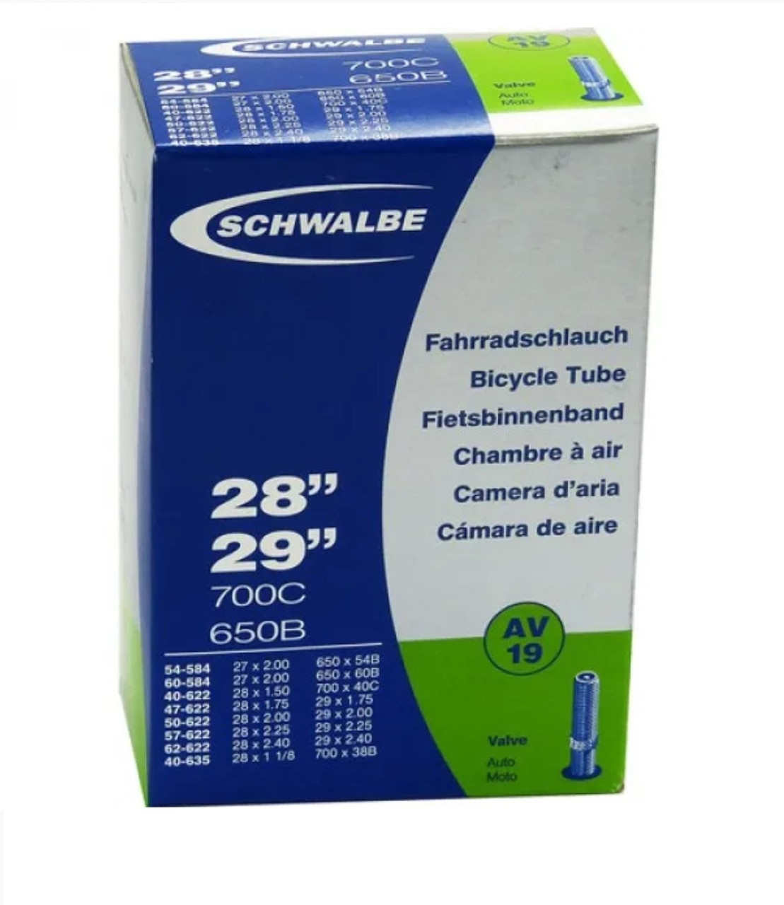 Камера 27.5/29x1.50-2.40 (40/62-584/635) SCHWALBE AV19 40 mm EK AGV