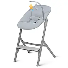 Стільчик для годування з шезлонгом Kinderkraft Igee Calmee Cloudy Grey (KHIGCA00GRY0000), фото 4