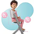 Стільчик для годування з шезлонгом Kinderkraft Igee Calmee Cloudy Grey (KHIGCA00GRY0000), фото 7
