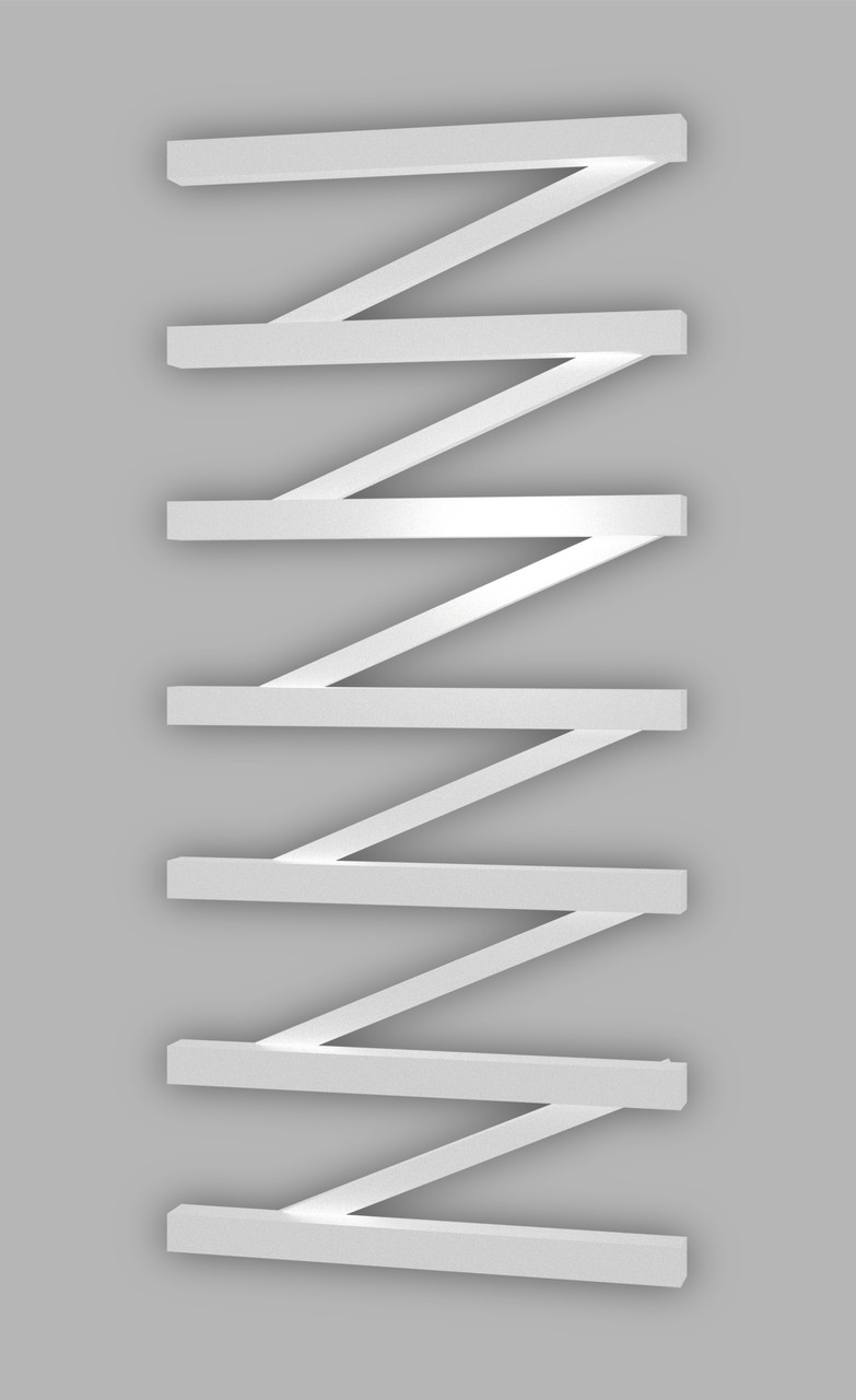 Електричний рушничок Genesis-Aqua ZigZag 100x53 см, білий