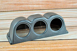 Корпус на панель потрійний для тахометрів Ø52 мм. чорний