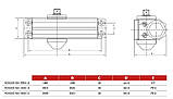 Доводчик дверний Kale 1050-2400 mm (60-85 кг) Bronze, фото 3