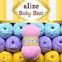 Огляд пряжі Alize Baby Best / Алізе Бебі Бест 🎋 Якісний анти-пілінг акрил з бамбуком