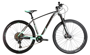 Велосипед найнер Crosser X880 29" (рама 19, 1*12) Shimano DEORE сіро-зелений