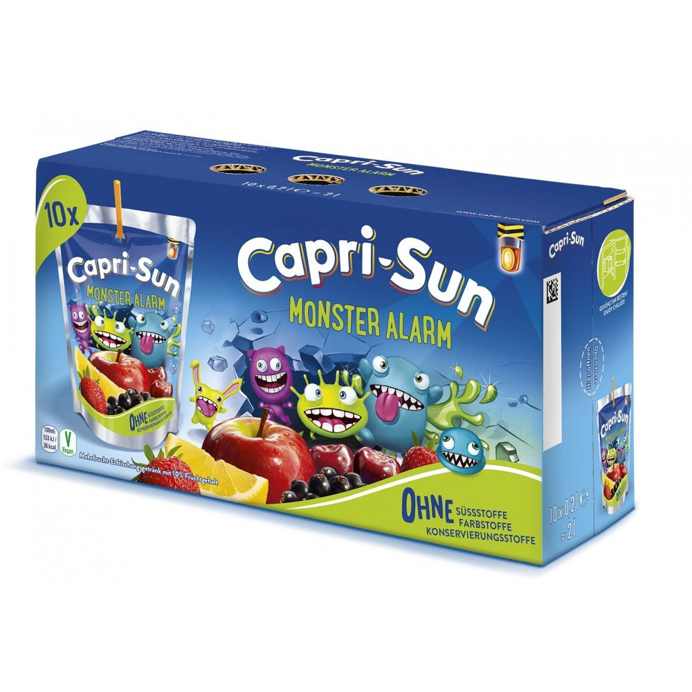 Сік Capri-Sun Monster Alarm, 10 упаковок 200 мл.