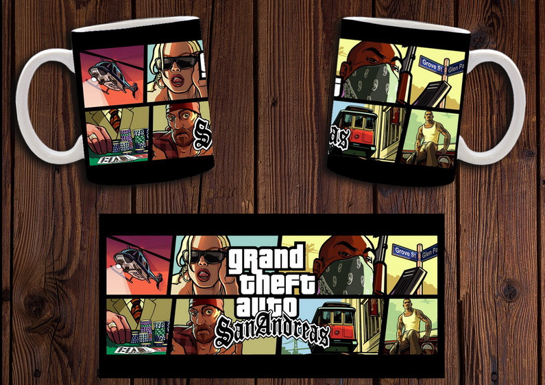 Чашка "GTA San Andreas" / Кружка ГТА Сан Андреас №1