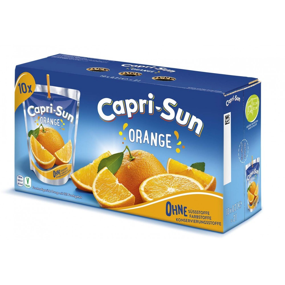 Сік Capri-Sun Orange, 10 упаковок 200 мл.