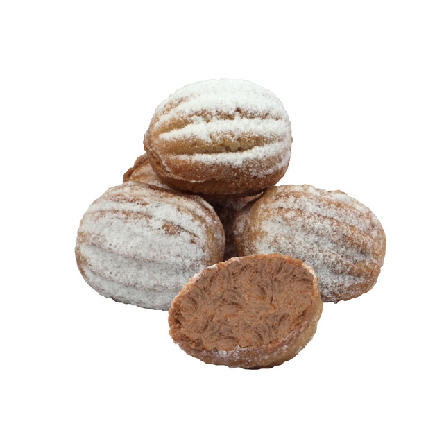 Печенье Орешки мягкие с варенной сгущенкой Згущик вкусные в коробке 1,6 ...